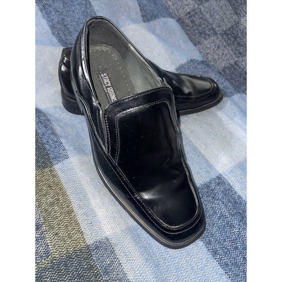 Stacy Adams Felton Black Dress Leather Shoes Slip On Men's US Size 9W - Picture 2 of 6